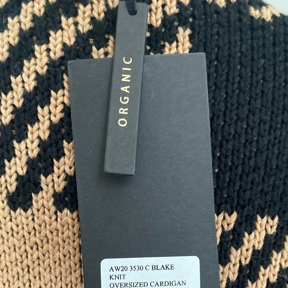 Mother of Pearl Blake Checked Organic Cotton Cardigan Sweater NWT - Picture 7 of 15